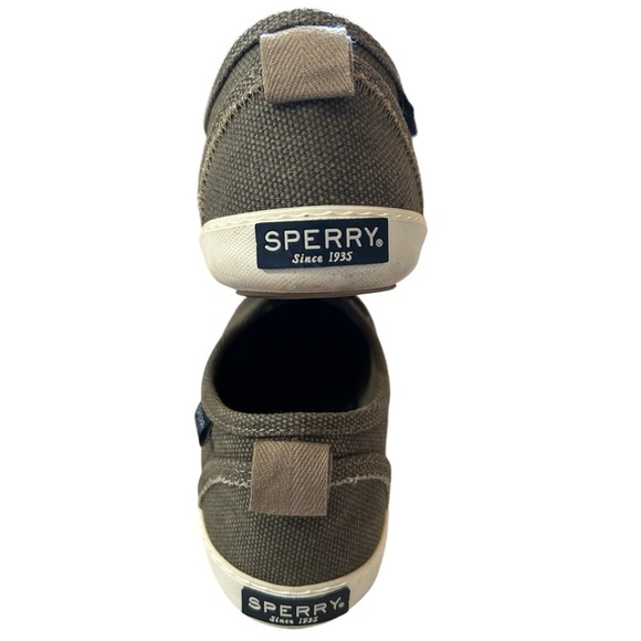 Sperry Sayel Clew Waxy Canvas Taupe Sz 7 1/2 - Picture 8 of 15